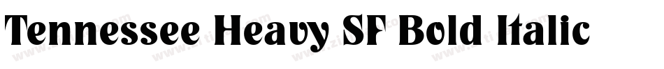 Tennessee Heavy SF Bold Italic字体转换